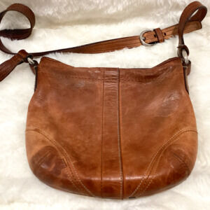 Genuine Leather Coach Crossbody Bag